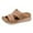 Khaki, variant on Slippers for Women,Comfortable Slippers For Casual Outdoor Beach Use Stylish Open Toe Design Wedge Heels For Summer Outfits,Womens Slippers,Khaki,6.5