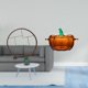 thumbnail image 2 of Estante organizador de exhibición con forma de calabaza antigua para gabinetes de oficina en casa, plato de dulces de vidrio, tarro de con ta, 2 of 8