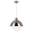 thumbnail image 2 of CWI Lighting Pendentif 1 Lumière vers le Bas avec Finition Nickel Poli, 2 of 7