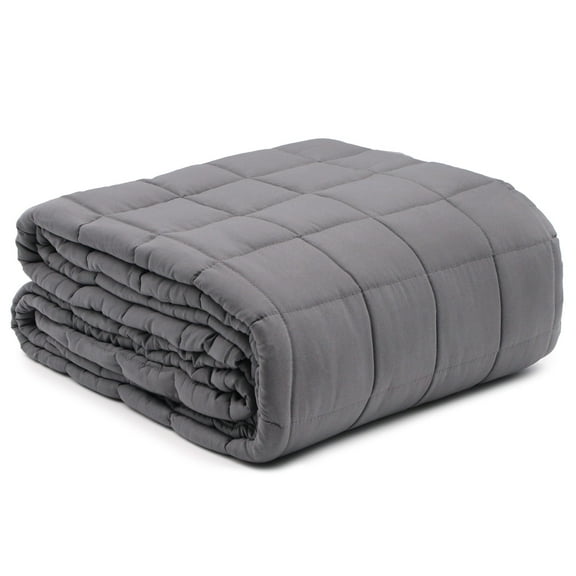 DMI Microfiber Weighted Blanket, FSA & HSA Eligible, Adult Size, Superior Comfort & Breathability, 80″x60″, All-Season Use, 17lbs, Grey