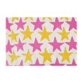 thumbnail image 7 of Yayeee Bath Rug for Bathroom Floor Non Slip Rectangle Fluffy Soft Absorbent Mat, 16"x24", Yellow Pink Stars, 7 of 7