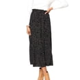 thumbnail image 5 of Liacowi Womens High Waist Polka Dot Pleated Skirt A-Line Swing Midi Skirts with Pockets, 5 of 9