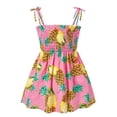 thumbnail image 7 of FLMEI Kids Baby Girls Spaghetti Strap Dresses Toddler Halter Beach Dress Baby Summer Cotton Sundress for Girls 1-6T, 7 of 7