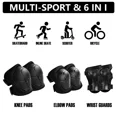 thumbnail image 4 of Rirool Kids Protective Gear Set - Knee Pads, Elbow Pads, and Wrist Guards for Skating, Cycling, Rollerblading, Scooter - Toddler to Teen Size (3-10 Years), 4 of 9