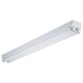 Lithonia Lighting 2 Light Hardwired Fluorescent T8 Light Fixture, 48in L, White, with Electronic