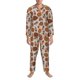 thumbnail image 3 of Fotbe Pinecone Autumn Pattern Pijama de Hombre con Estampado de Manga Larga, Conjunto de 2 Piezas, Ropa de Dormir Suave y Cómoda con Bolsillos-Large, 3 of 7
