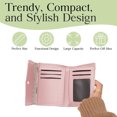 thumbnail image 4 of PU Leather Wallets for Women, Card Holder Trifold Ladies Wallets with ID Window, 4 of 5