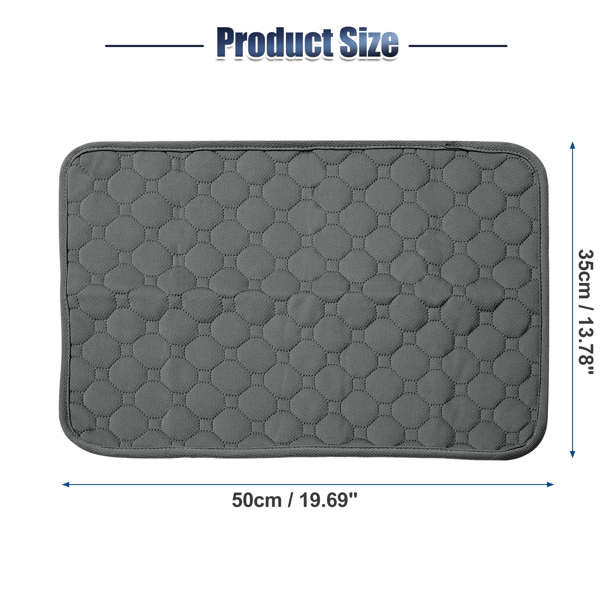 Unique Bargains Reuse and Nonslip Dog Seat Cover for Dogs Gray 19.69"x13.78"