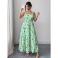 thumbnail image 4 of Plus Size Casual Vacation Sweet Plaid Cherry Pattern Camisole Dress, 4 of 10