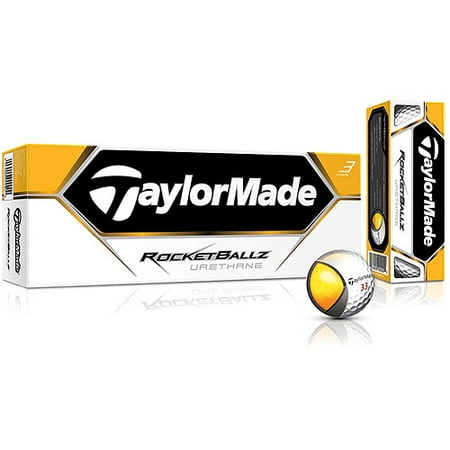 TaylorMade Rocketballz Urethane Golf Balls, 12