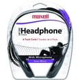 thumbnail image 4 of Maxell HP200MIC 199929 Headset - Mini-phone (3.5mm) - Wired - Ear-cup - 6 ft Cable - Black, 4 of 4