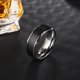thumbnail image 3 of Qarigey Anillo de hombre de acero inoxidable anillos cerrados decoración novio empalme joyería masculina de moda para citas decoraciones de fiesta Ropa, zapatos y accesorios Miscelánea Qarigey AP014724-01, 3 of 6
