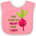 thumbnail image 3 of Inktastic You Make My Heart Skip a Beet Boys or Girls Baby Bib, 3 of 4