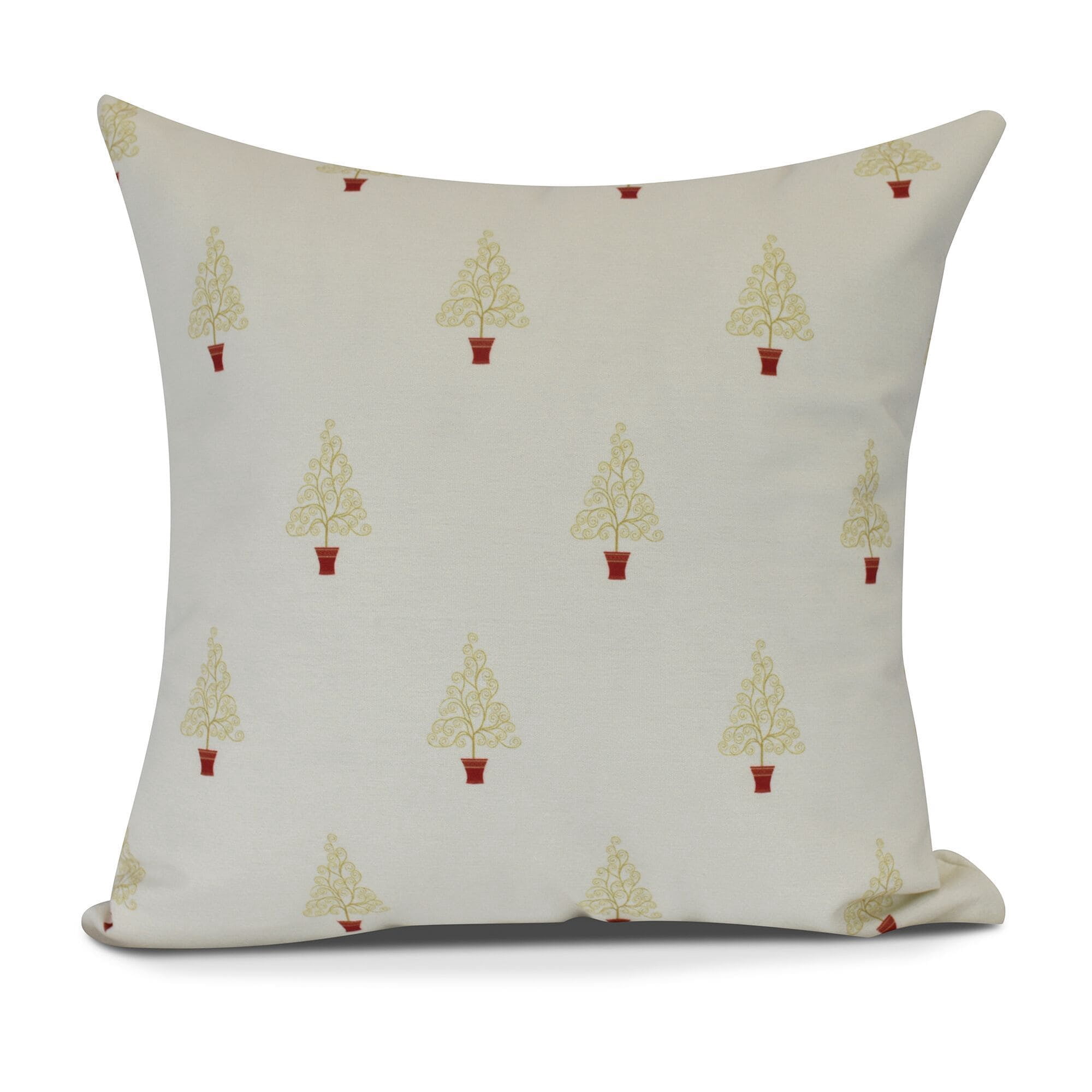 Filigree Forrest Geometric Print Pillow