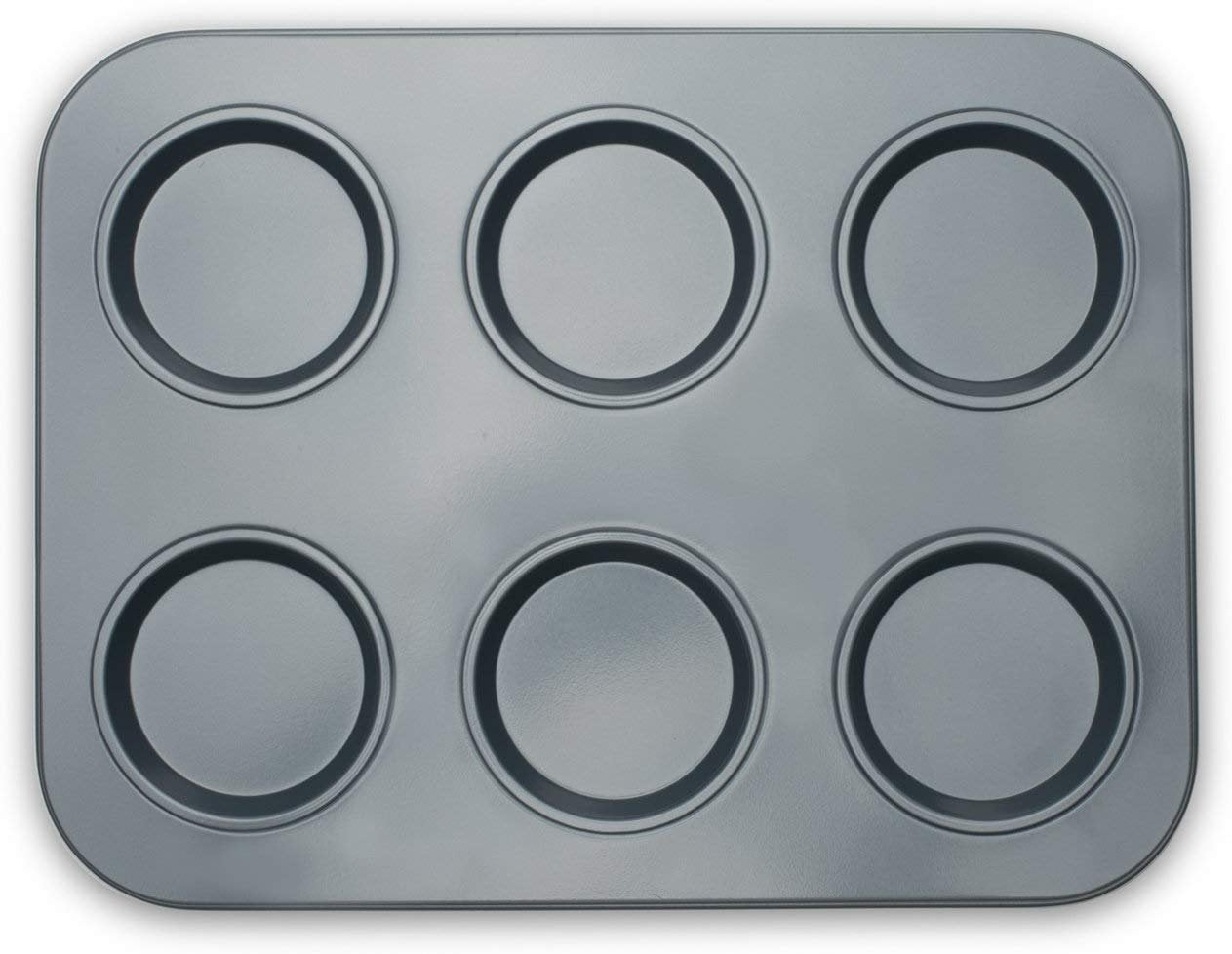 Fox Run Brands Non-Stick 6 Cup Large Shallow Muffin Pan & Reviews