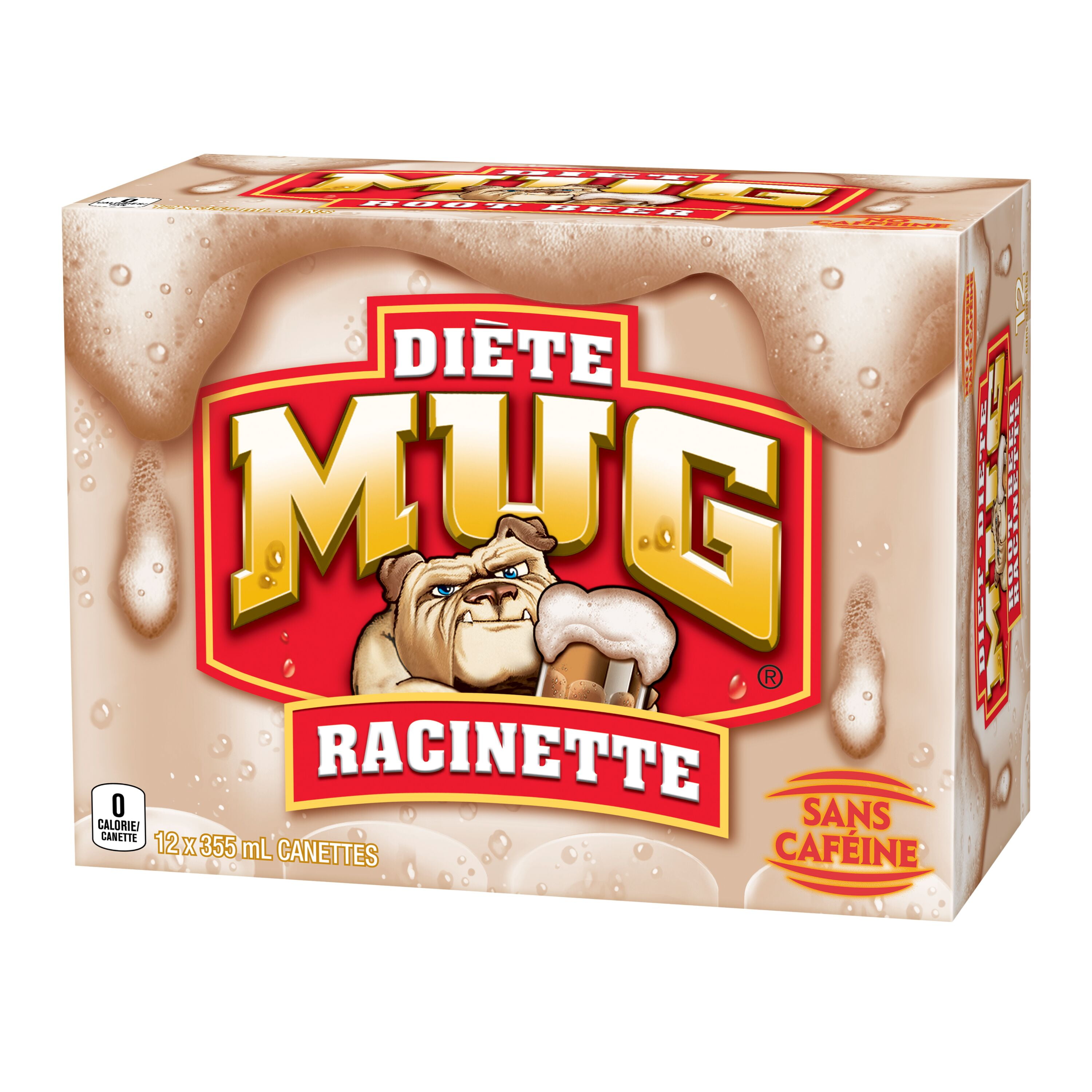 Mug Diet Root Beer No Caffeine 12 x 355 mL, Cans, 12 x 355 mL