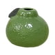 thumbnail image 2 of Jarrón de flores con forma de naranja, jarrón decorativo, centro de mesa, adorable jarrón con capullos para Verde, 2 of 9