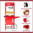 thumbnail image 2 of Shininglove Popcorn Maker Professional Cart, 8 Oz Kettle Makes Up to 32 Cups, Vintage Movie Theater Popcorn Machine, 2 of 7