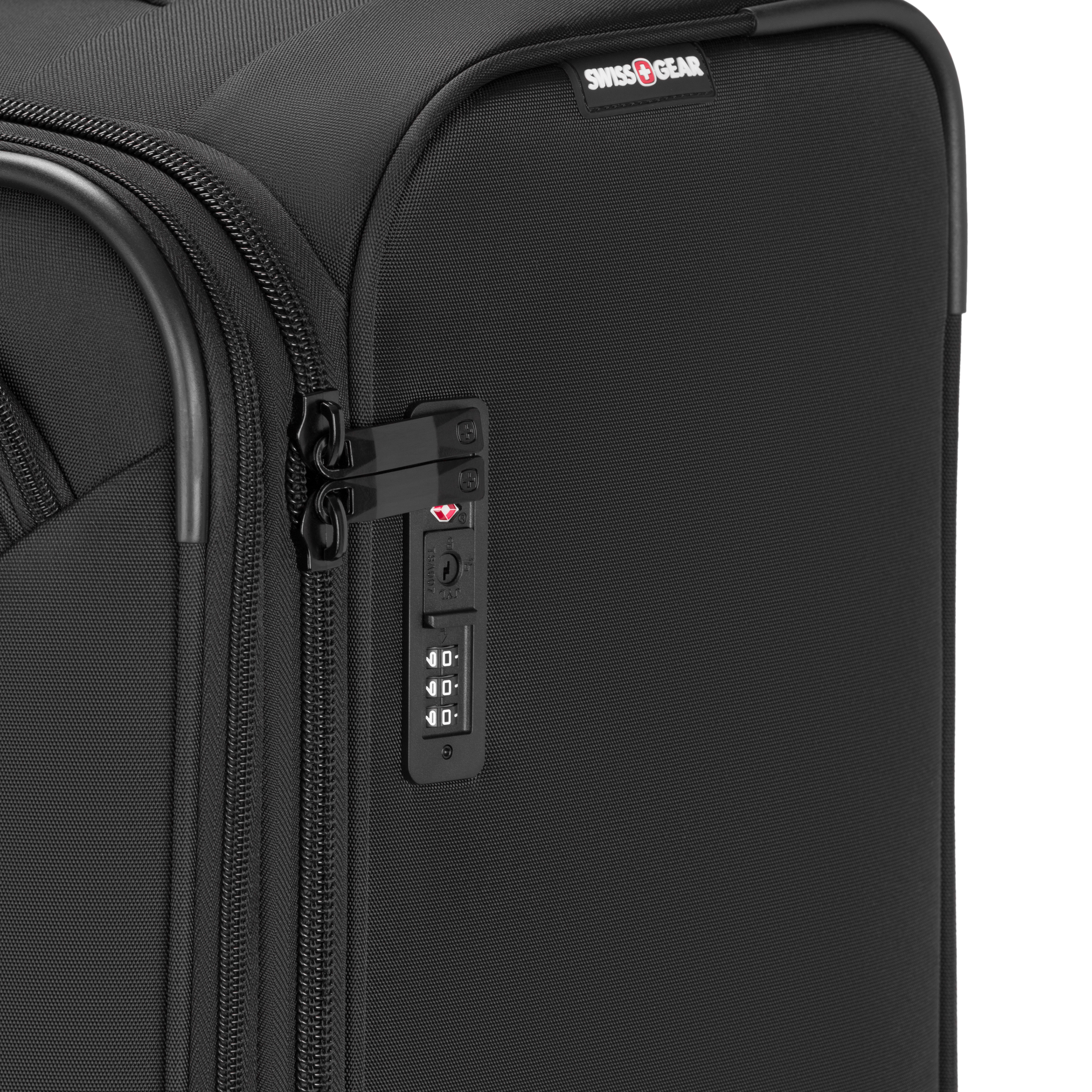 Swissgear Stride Large Expandable Spinner Luggage, Black photo 7
