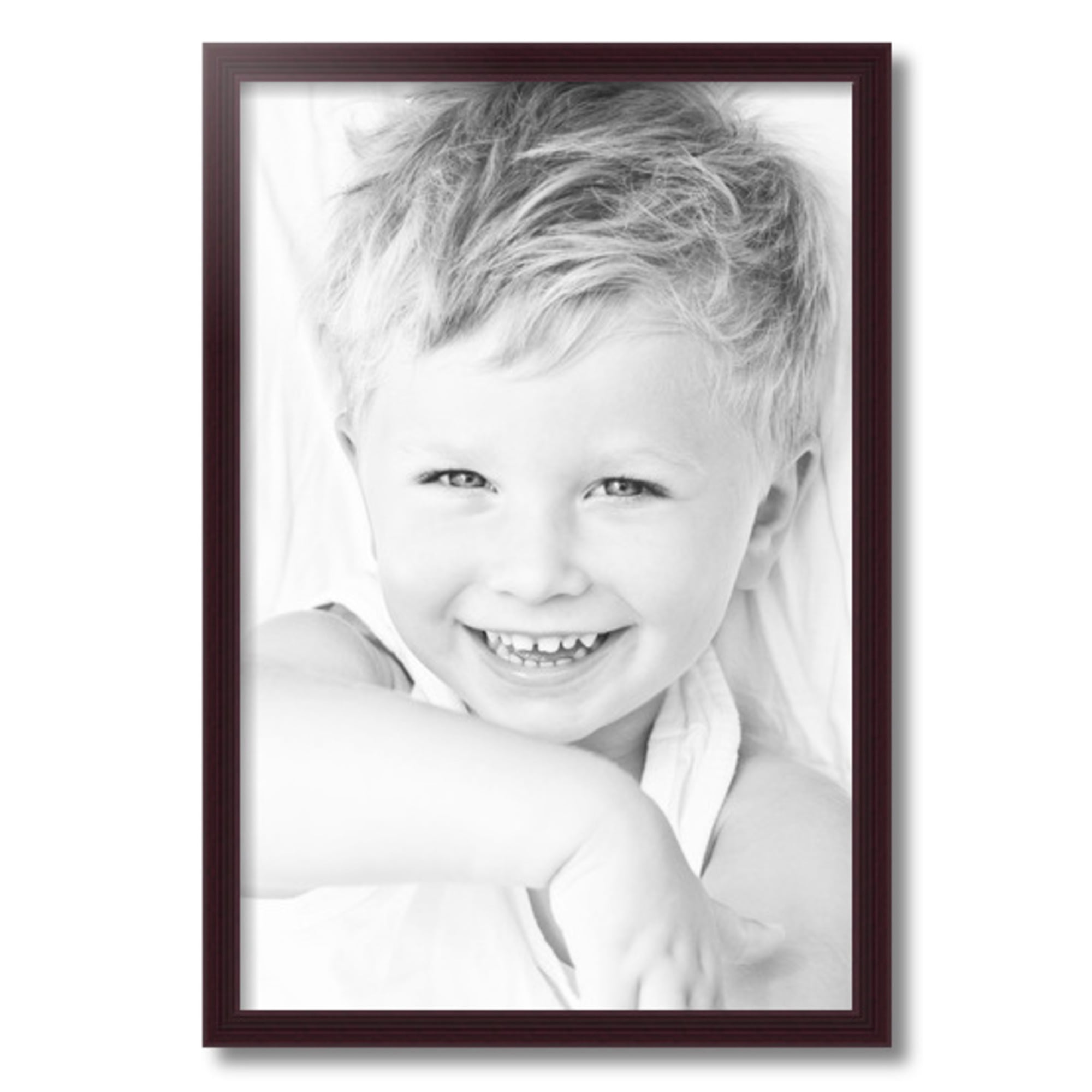 ArtToFrames 16" x 24" Brown Picture Frame, 16x24 inch Red Wood Poster Frame (WOM-4092)