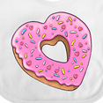 thumbnail image 4 of Inktastic Heart Shaped Donut with Pink Icing and Sprinkles Boys or Girls Baby Bib, 4 of 4
