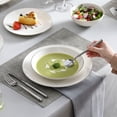 thumbnail image 5 of MALACASA Series JERA, 16-Piece Bone China Dinnerware Set, White with Golden Rim dinner Sets, Service for 4, 5 of 6