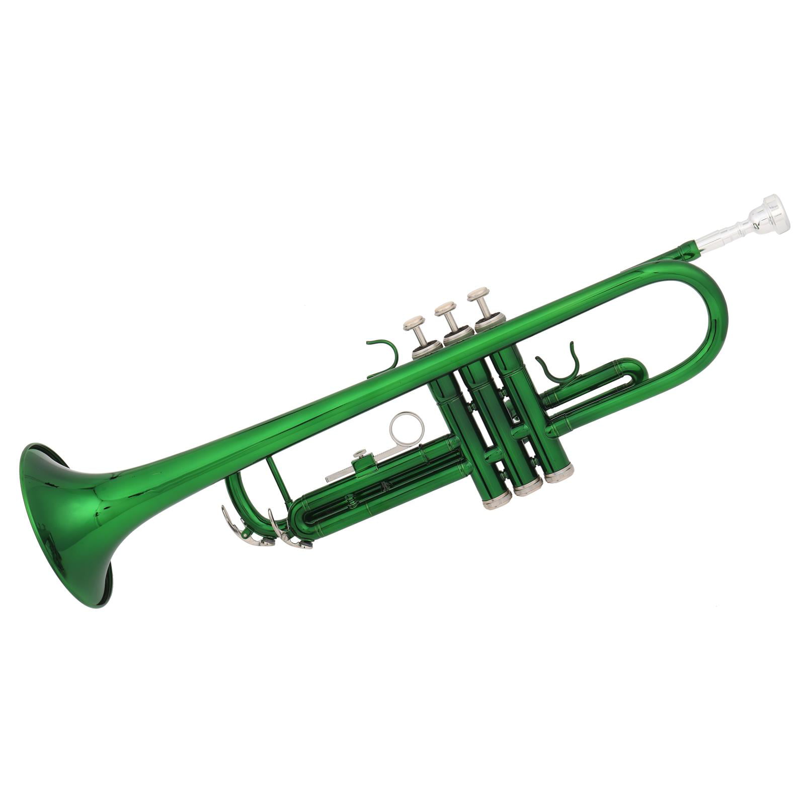longyitrade Estudiante Bb Flat Trumpet Kids Práctica práctica ABS Material respetuoso con el medio ambiente Multi-color Opcional Dorado 