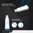 thumbnail image 3 of Netac U335S 128 Go USB 3.0 Protégé en Écriture Flash Drive Clé Mémoire USB Flash Drive, 3 of 8