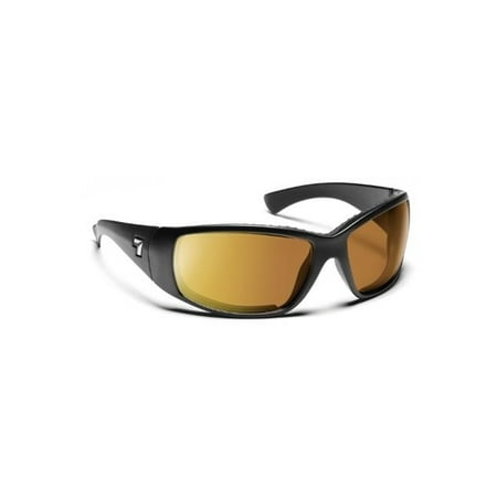 Hd Air Dam - 7 Eye Air Dam Sunglasses Taku, SharpView Copper PC Lens, Matte Black Frame, S-L,