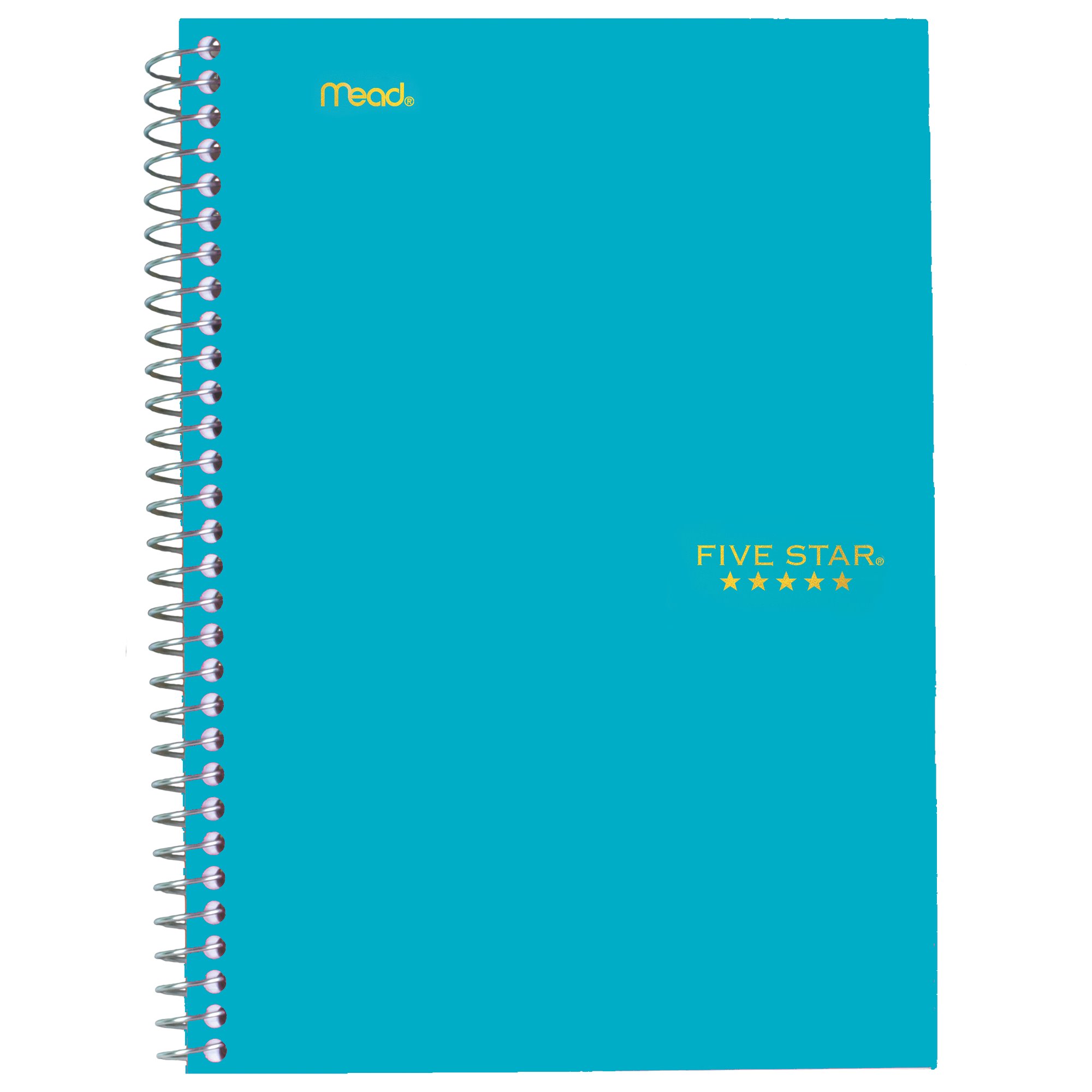 Five Star Spiral Notebook, 2 Subject, College Ruled Paper, 100 sheets