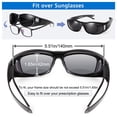 thumbnail image 5 of TINHAO Wrap Around Fit Over Glasses Sunglasses for Men with Hard Case, Polarized UV400 Prescription Glasses for Driving Fishing Cycling Hiking Outdoor Sport, 5 of 7