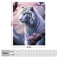 thumbnail image 4 of Nawypu  Soft Cozy Throw Blanket for Couch, Bengal Tiger White Tiger,, 4 of 6