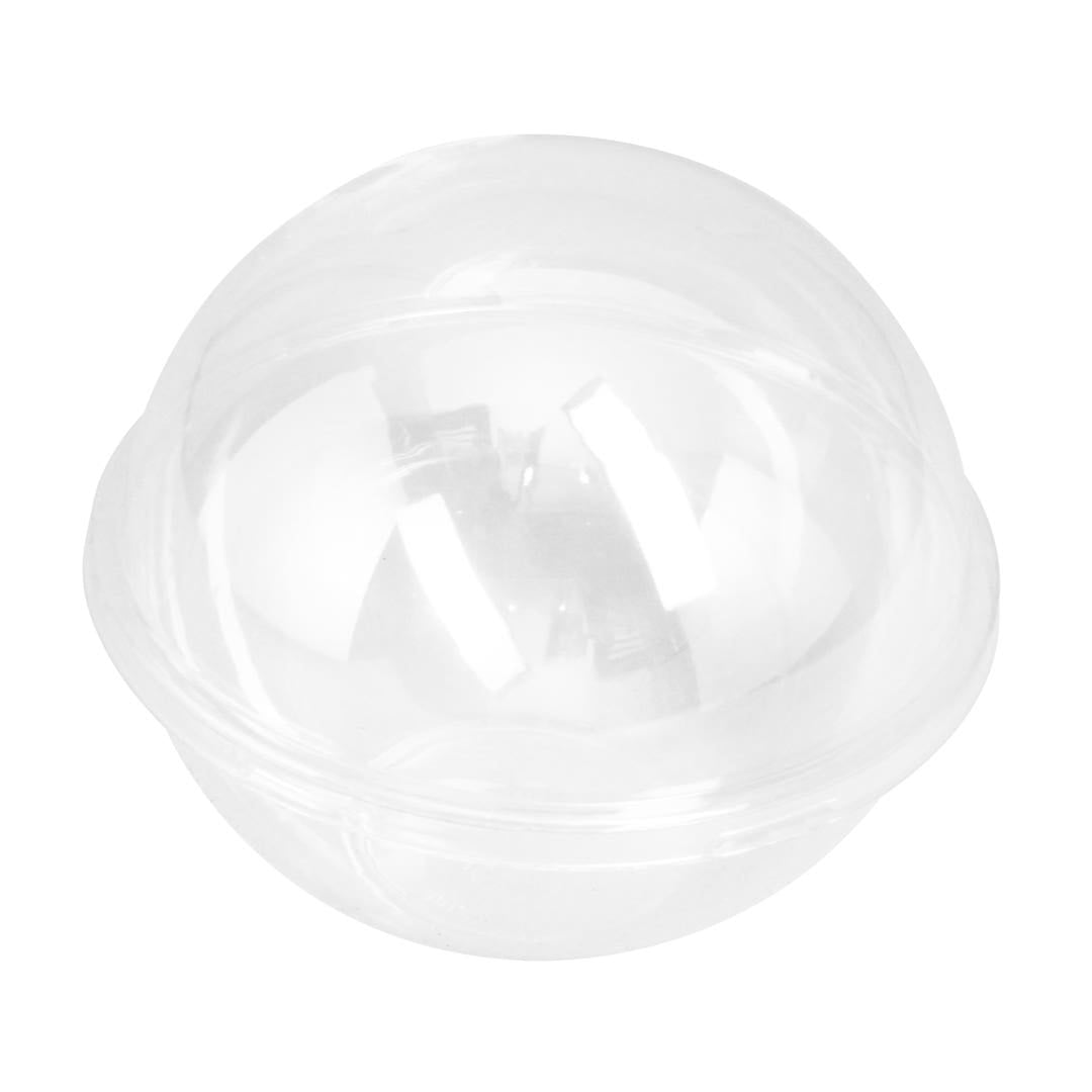 Thermo Tek 12 oz Clear Plastic Sphere Salad Container with Dome Lid