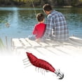 thumbnail image 4 of 11.5cm Shrimp Bait Luminous Sharp Hook Simulation Tempting Angling Wooden Shrimp Simulation Shrimp Hook Outdoor Fishing, 4 of 7