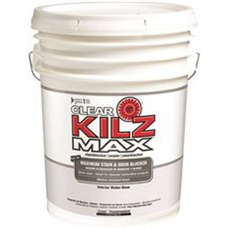 UPC 051652001815 product image for Kilz Max Clear Water-Based Primer, Interior/Exterior, 5 Gallon | upcitemdb.com