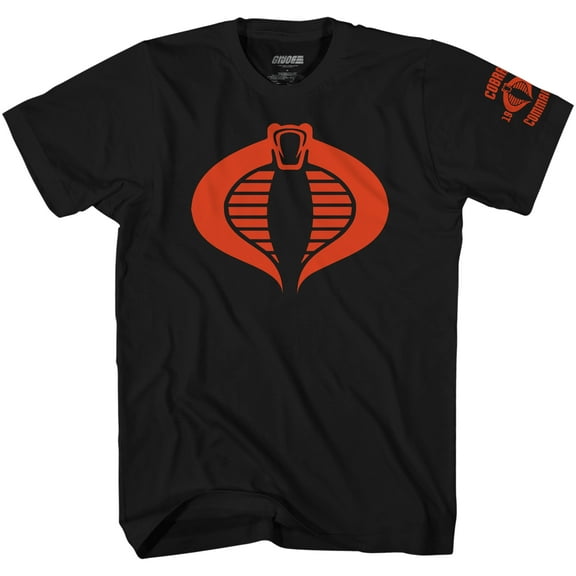 G.I. Joe Cobra Army Logo 1982 Black Adult T Shirt