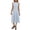 Sky Blue, variant on CIENVNSTG Women's Fashion Dress A-Line Classic Breathable Summer Dress Flowy Eye-Catching Party Dress