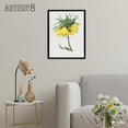 thumbnail image 3 of Yellow Crown Imperial Flower Redoute Vintage Black Framed Canvas Wall Art 12X16", 3 of 4