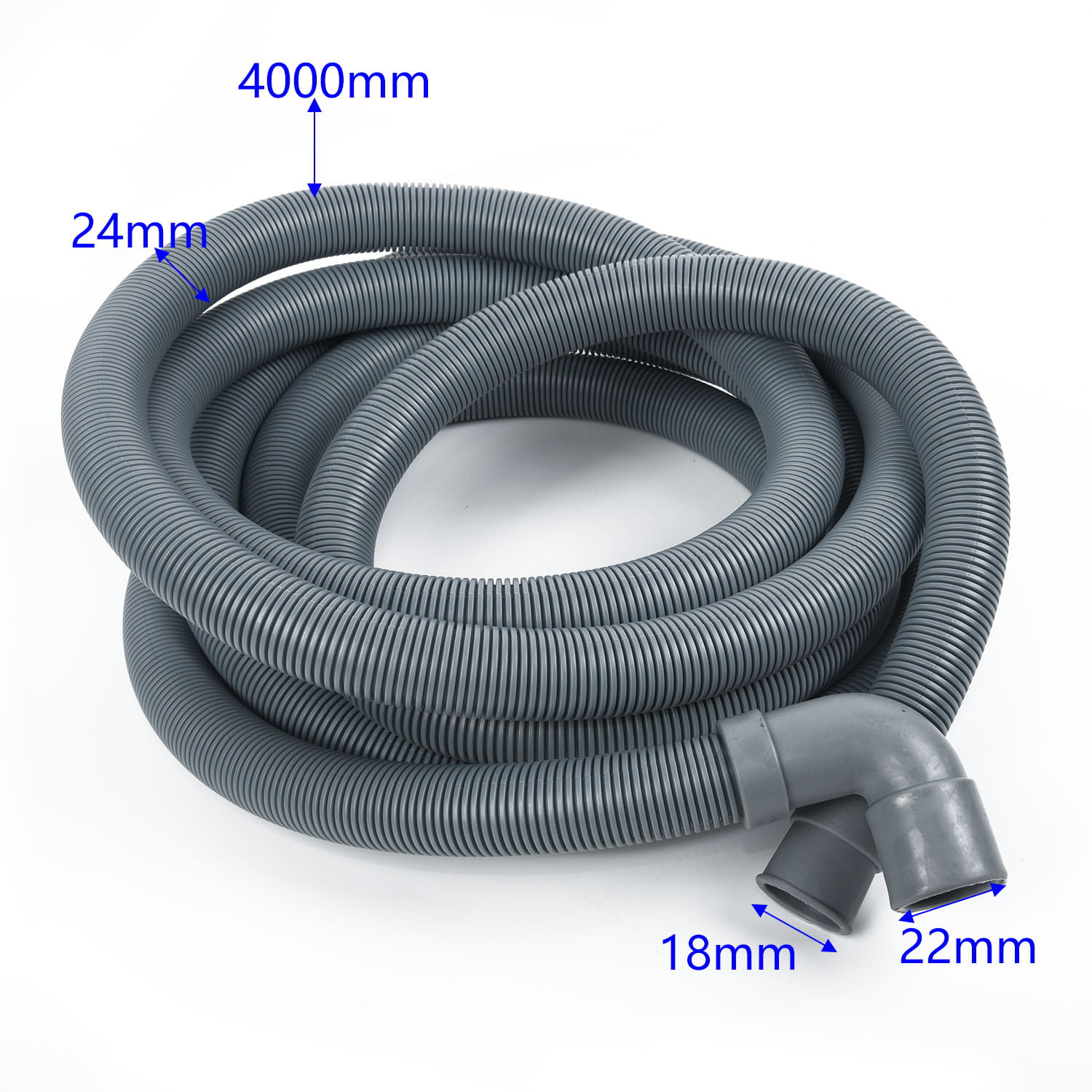 Washing Machine Dishwasher Outlet Connector Drain Hose Joiner 21mm x 21mm