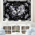 thumbnail image 2 of Skeleton Butterfly Tapestry Pink Skull Hippie Mushroom Plants Tapestry for Bedroom Moon phase Aesthetic Tapestries Wall Hanging for Living Room Dorm, 2 of 5
