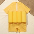 thumbnail image 4 of 0-5T Toddler Baby Boy Short Sleeve Float Swimsuit Buoyancy Sticks One Piece Floating Swim Training Swimwear, 4 of 9