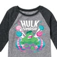 thumbnail image 3 of Marvel The Incredible Hulk - Smash Easter - Toddler And Youth Raglan, 3 of 5