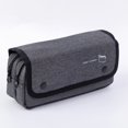 thumbnail image 1 of Estuche de lona de alta calidad para bolígrafos de gran capacidad, estuches de lápices escolares con doble cremallera, regalos para niños, caja de papelería, bolsa grande para bolígrafos, 1 of 4