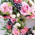 thumbnail image 6 of Spring Wreaths For Front Door, Valentines Day Wreaths For Front Door, Door Wreaths For Front Door Outside All Season, Fragrant Flower Money Plant Garland for Porch Decor, 6 of 7