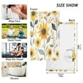 thumbnail image 6 of Yayeee 100% Cotton Hand Towels for Bathroom 16" x 28" Soft Absorbent Kitchen Towel, White Watercolor Sunflowers, 6 of 7