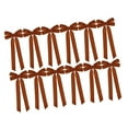thumbnail image 4 of 12 coronas navideñas de terciopelo para puerta, decoración navideña, corona vintage. marrón, 4 of 9