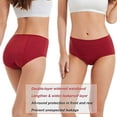 thumbnail image 5 of LEEYNEER Leak Proof Underwear for Woman Cotton Overnight Menstrual Panties Briefs (5Pack), 5 of 6