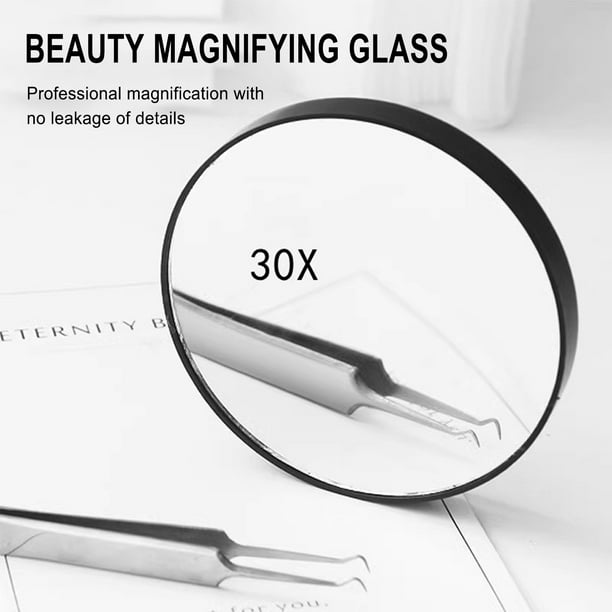 Amexo Miroir Grossissant 30X 6 Pouces – Miroir De Maquillage Avec Ventouses, Support 360° Et Pince à Épiler Intégrée Miroir De Poche 6 Pouces Amexo Miroir Grossissant 30X 6 Pouces – Miroir De Maquillage Avec Ventouses, Support 360° Et Pince à Épiler Intégrée Miroir De Poche 6 Pouces