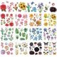 thumbnail image 1 of 12 hojas de calcomanías para frotar con flores de plantas y abejas, calcomanías para frotar con flores de mariposas, hojas y primaveras, calcomanías para frotar con papel, madera, muebles,, 1 of 7