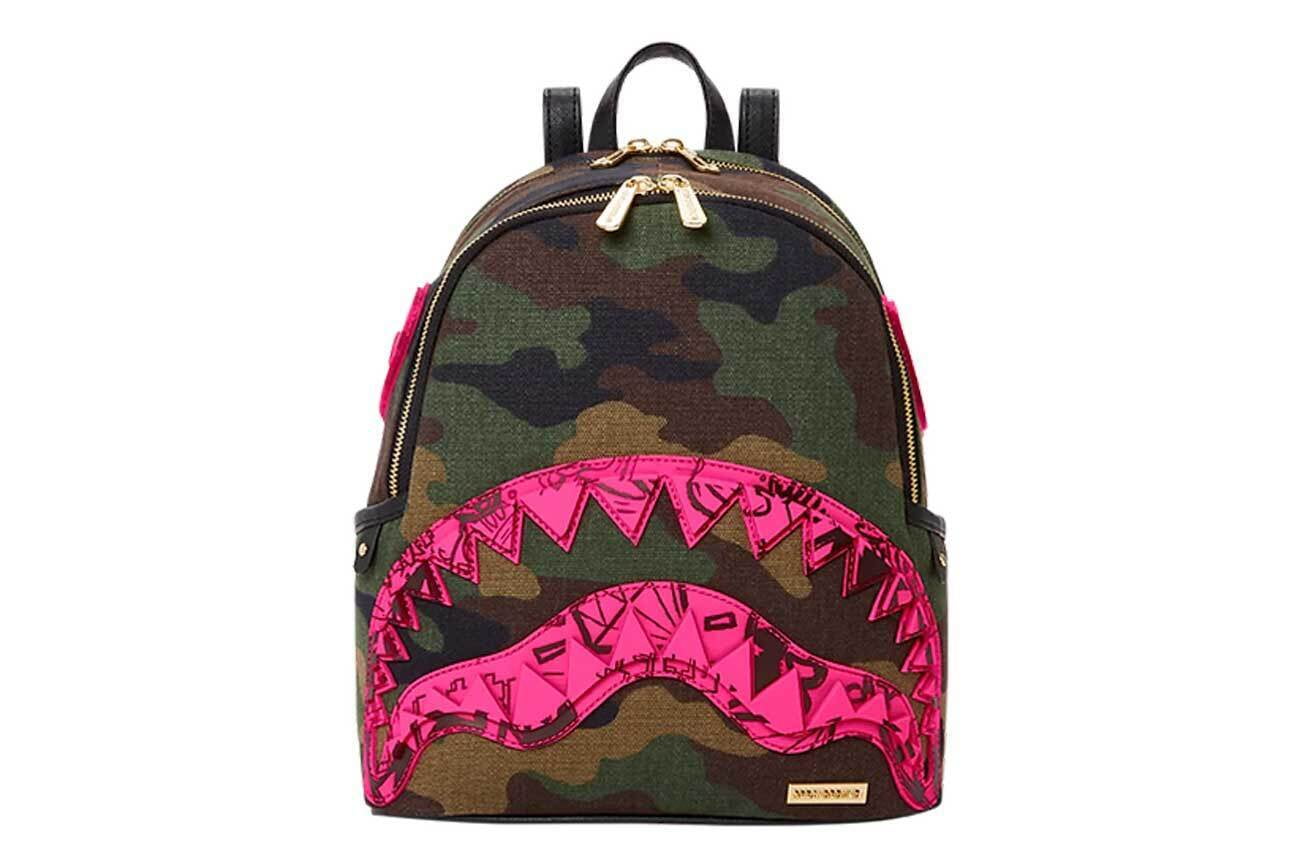 Spray ground backpack in 2023  Pink backpack Camo and pink Sprayground
